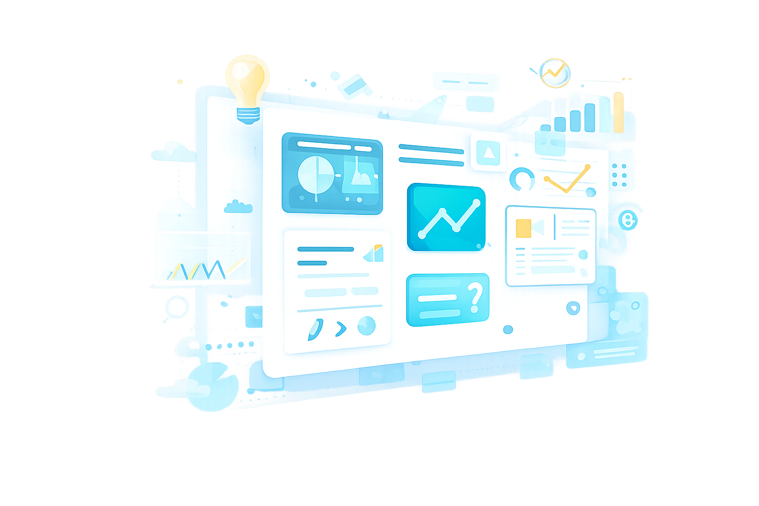 Ilustración clara sobre innovación en aprendizaje para eLab